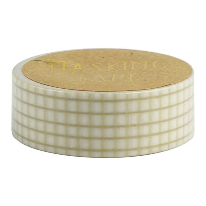 ワールドクラフト マスキングテープ 15mm 方眼ゴールド