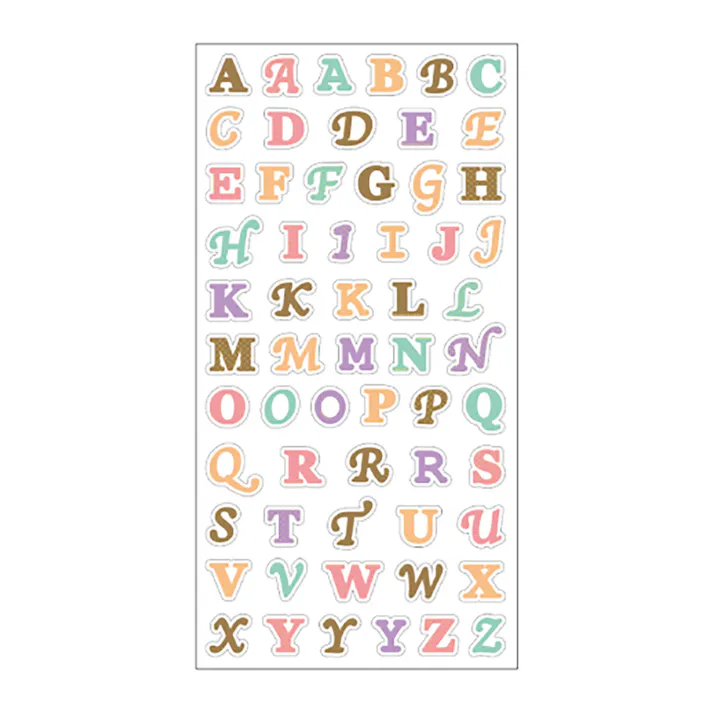 ワールドクラフト マスキングステッカー alphabet