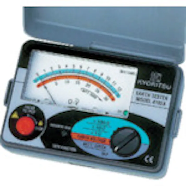 【CAINZ-DASH】共立電気計器 4102A-H アナログ接地抵抗計(ハードケース) MODEL4102A-H【別送品】