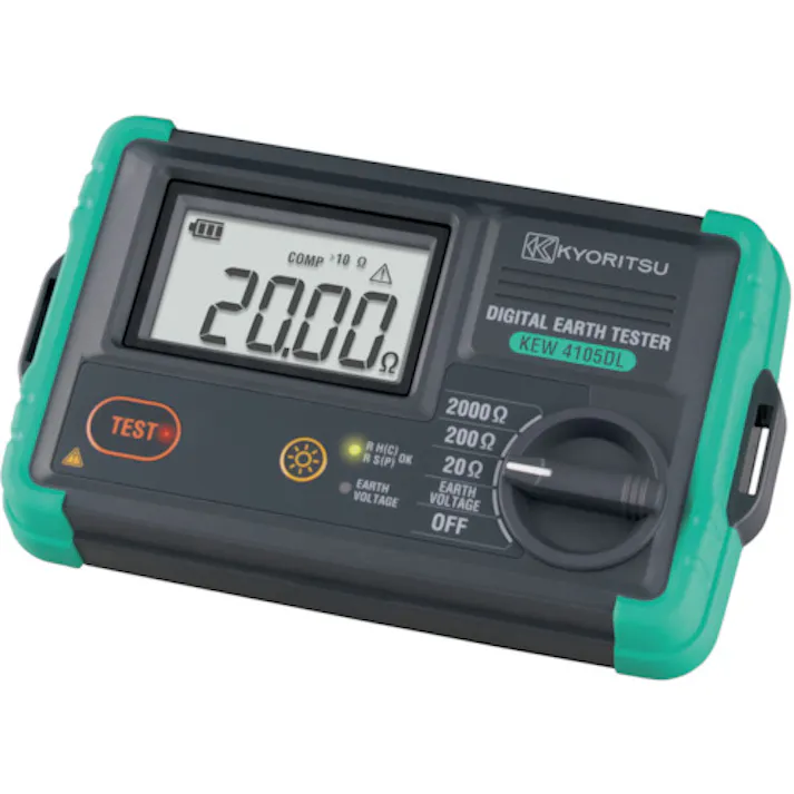 【CAINZ-DASH】共立電気計器 4105DL デジタル接地抵抗計 KEW4105DL【別送品】