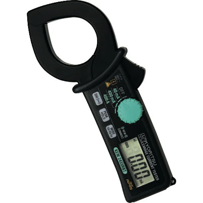 【CAINZ-DASH】共立電気計器 漏れ電流・負荷電流測定用クランプメータ(Bluetooth搭載) KEW2433RBT【別送品】