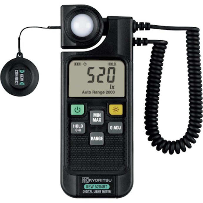 【CAINZ-DASH】共立電気計器 デジタル照度計（Ｂｌｕｅｔｏｏｔｈ通信機能搭載） KEW5204BT【別送品】