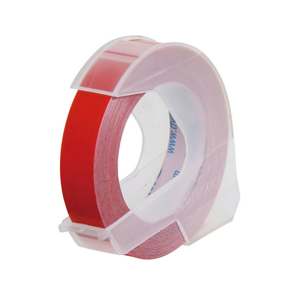 ダイモ・グロッシーテープ 9mm×3m レッド