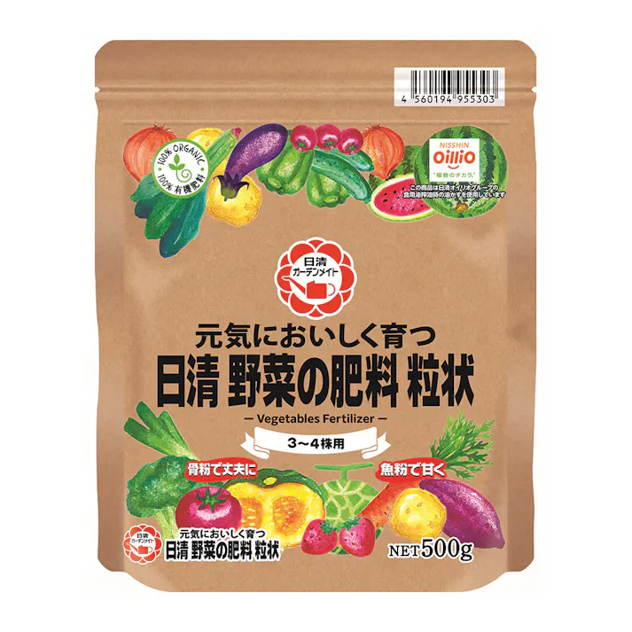 日清 元気においしく育つ野菜の肥料粒状 500g