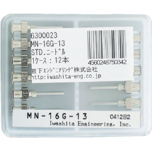 岩下エンジニアリング STDニードルMNー14Gー13 12本入り MN-14G-13 ディスペンサー用パーツ 岩下エンジニアリング STDニードルMNー14Gー13 12本入り MN-14G-13 ディスペンサー用パーツ