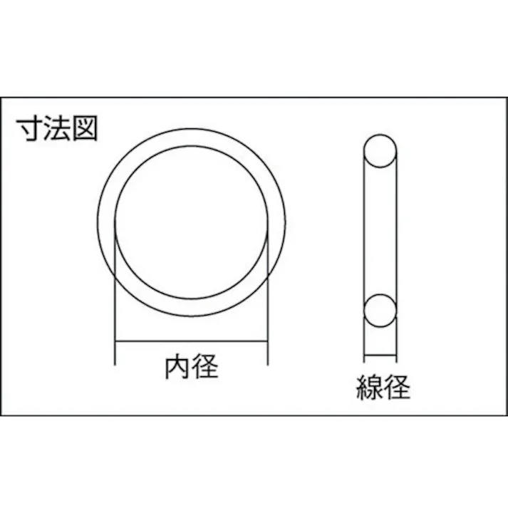 【CAINZ-DASH】森清化工 Oリング 1A G-85 (2個入) 固定用 内径:84.4mm 線径3.1mm 1種Aニトリルゴム(NBR ) 1A-G85【別送品】