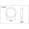 【CAINZ-DASH】森清化工 Oリング 4D G-115 (1個入) 固定用・耐熱・耐油タイプ 内径:114.4mm 線径3.1mm 4種D フッ素ゴム(FKM) 4D-G115【別送品】