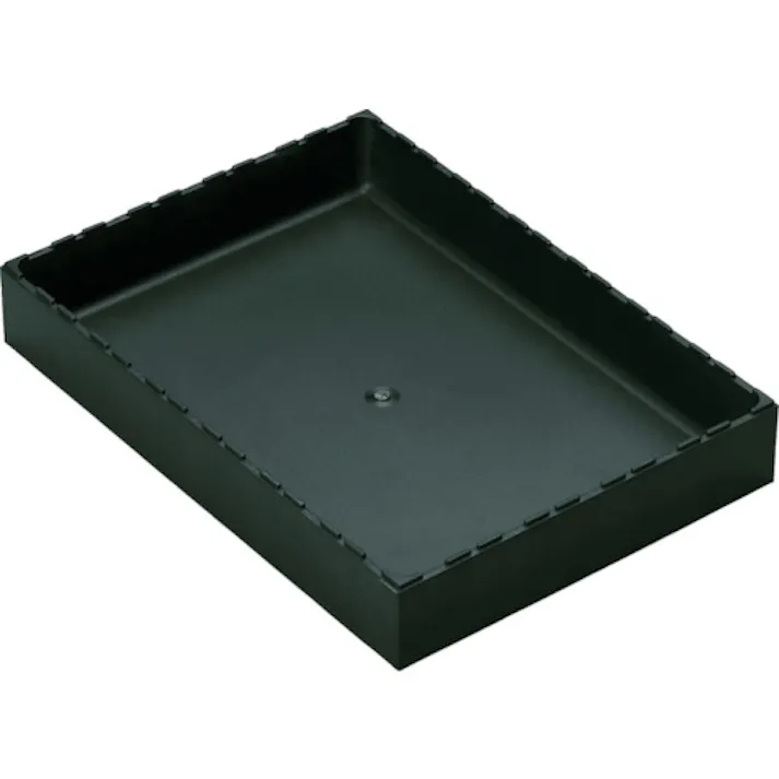 【CAINZ-DASH】rose plastic社 AQURADO ボックスタイプ 黒 間口×奥行×高さ240×336×50.5mm AQ-0115【別送品】