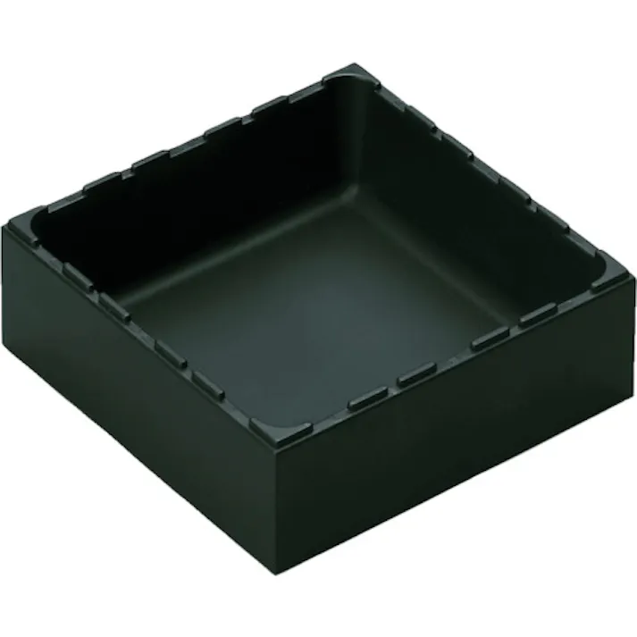 【CAINZ-DASH】rose plastic社 AQURADO ボックスタイプ 黒 間口×奥行×高さ144×144×50.5mm AQ-0116【別送品】