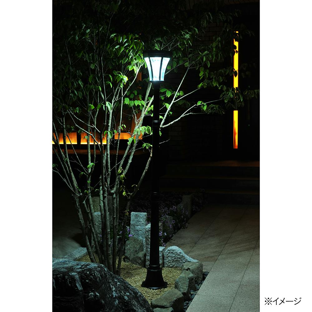 ヨーロピアンソーラーLED街灯 ブラック【別送品】 | ガーデン
