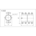 【CAINZ-DASH】圧着ソケット鋼管直管専用型ハーフサイズ６５Ａ　１／２【別送品】