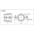 【CAINZ-DASH】圧着ソケット塩ビ管兼用型４０Ａ【別送品】