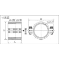 【CAINZ-DASH】圧着ソケット鋼管マルチ継手型３２Ａ【別送品】