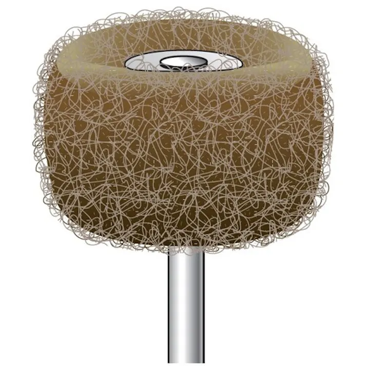 【CAINZ-DASH】ナカニシ ファイバーサンダー 10本入 φ25×14×軸φ3 #320 48716【別送品】