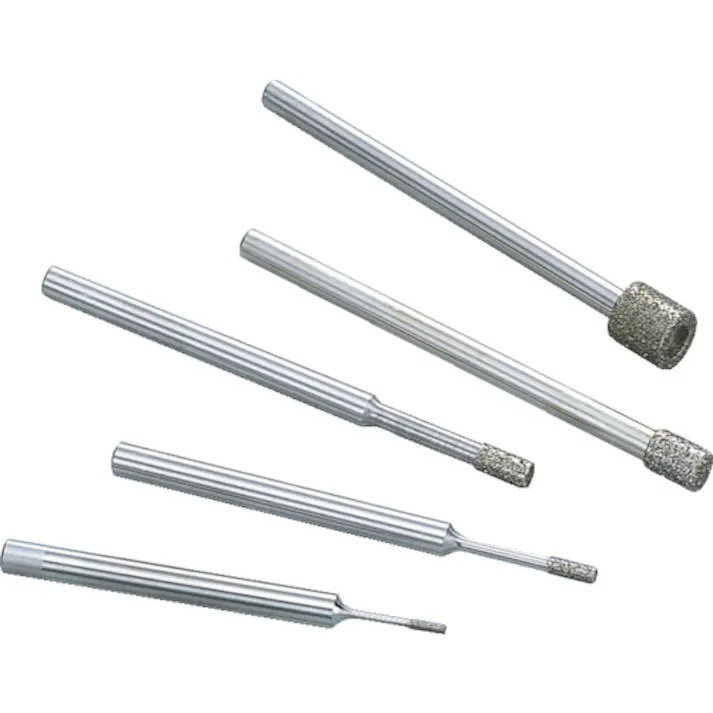 【CAINZ-DASH】ナカニシ 電着ダイヤモンドバー 円筒型 φ0.5×2×軸φ3 #320 12005【別送品】