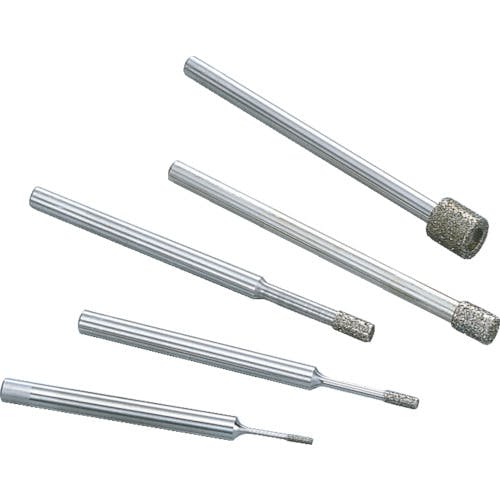 【CAINZ-DASH】ナカニシ 電着ダイヤモンドバー　円筒型　φ１×６×軸φ３　＃１４０ 12051【別送品】