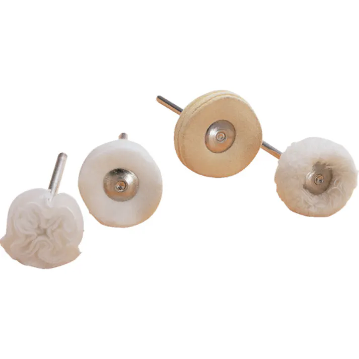 【CAINZ-DASH】ナカニシ セーム皮バフ カップ型 10本入 φ25×10×軸φ3 53771【別送品】