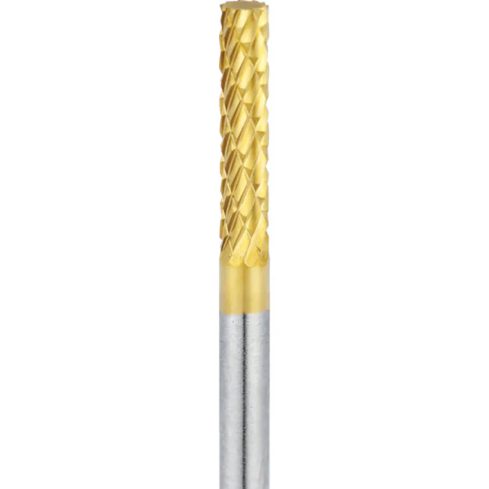 【CAINZ-DASH】ナカニシ チタンコート超硬カッター 円筒型 ダブルカット φ3×14×軸φ3 21212【別送品】