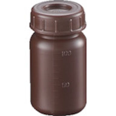 【CAINZ-DASH】サンプラテック ＰＥ広口遮光瓶　１００ｍｌ　（２００個入） 02910C【別送品】