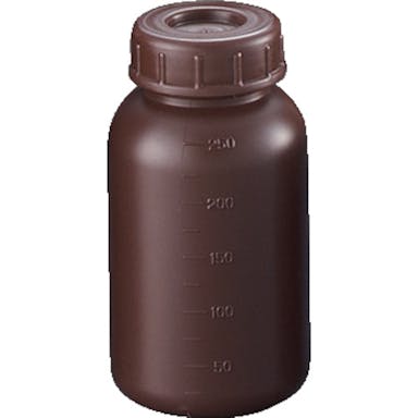 【CAINZ-DASH】サンプラテック ＰＥ広口遮光瓶　２５０ｍｌ　（１００個入）【別送品】