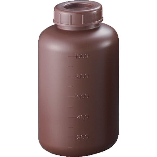 CAINZ-DASH】サンプラテック ＰＥ広口遮光瓶 １Ｌ （５０個入） 02913C