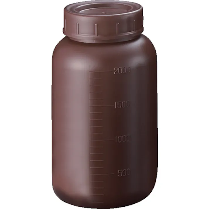 【CAINZ-DASH】サンプラテック PE広口遮光瓶 2L (30個入) 02914C【別送品】
