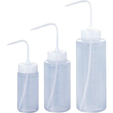 【CAINZ-DASH】サンプラテック 丸型洗浄瓶（広口タイプ）　２５０ｍＬ 02117【別送品】