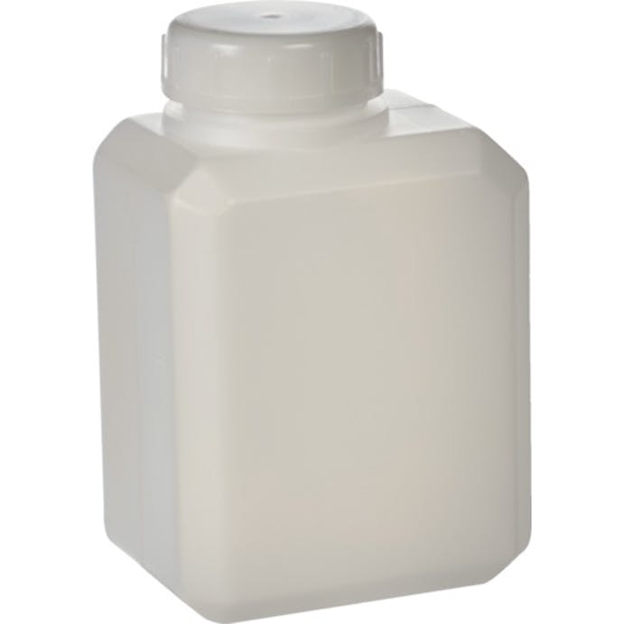 【CAINZ-DASH】サンプラテック ポリタンク　角瓶Ｃ型（広口タイプ）　１Ｌ　（１００個入） 02133C【別送品】