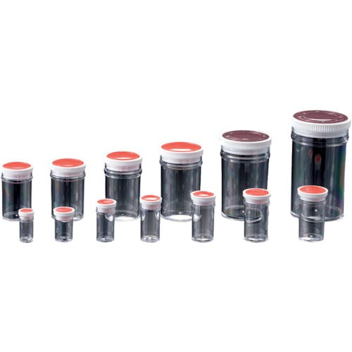 サンプラテック スチロール容器A型(押蓋式) 10ml (100個入) 02187C ボトル サンプラテック スチロール容器A型(押蓋式) 10ml (100個入) 02187C ボトル