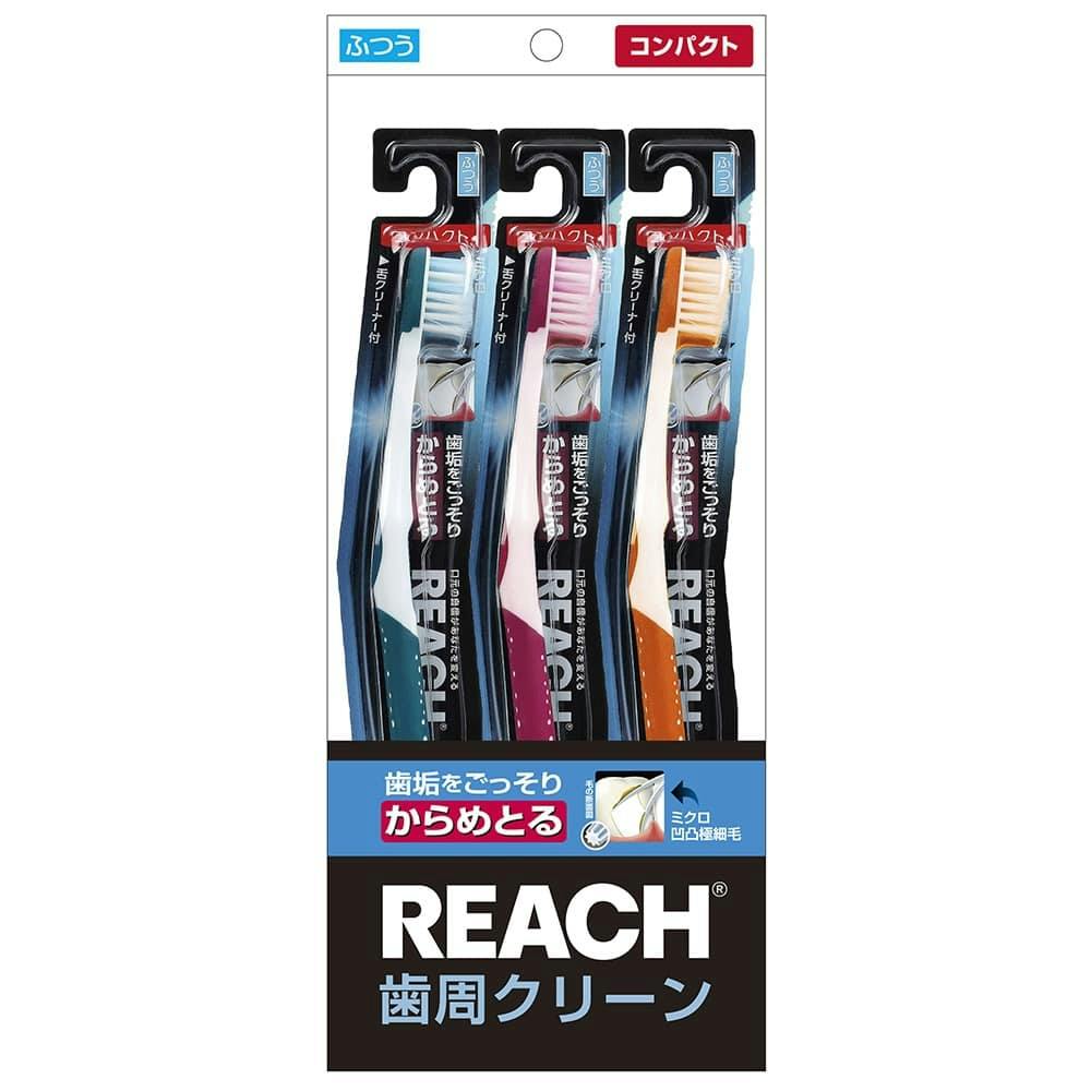 期間限定今なら送料無料 リーチ 奥歯集中ケア ちょっとコンパクト ふつう 12本 歯ブラシ