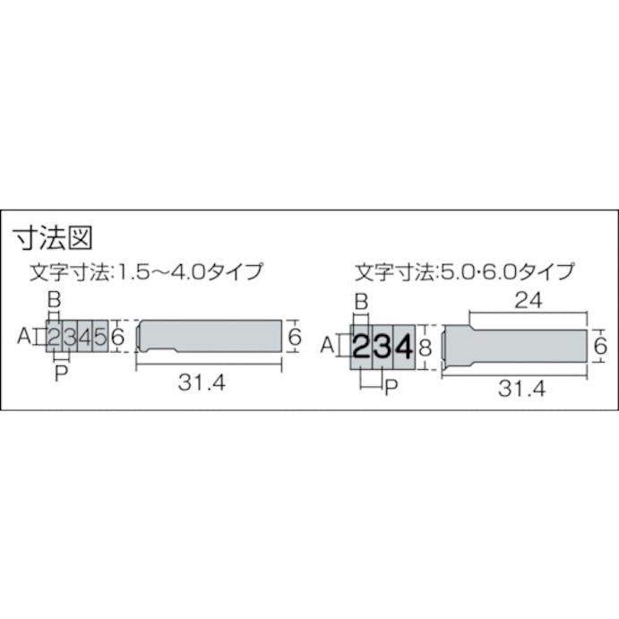 【CAINZ-DASH】浦谷商事 ハイス組合せ刻印１．５ｍｍバラ　英字Ｆ UC-15B-F【別送品】