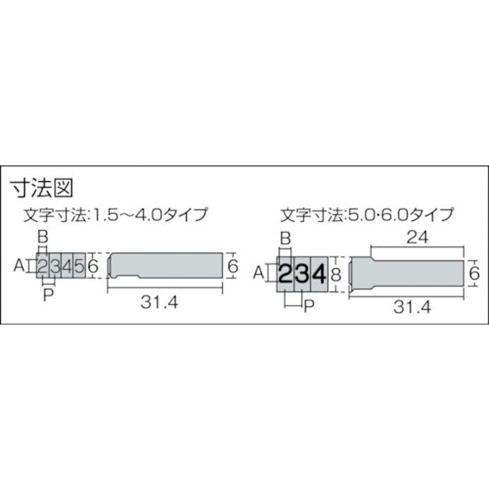 【CAINZ-DASH】浦谷商事 ハイス組合せ刻印１．５ｍｍバラ　英字Ｊ UC-15B-J【別送品】