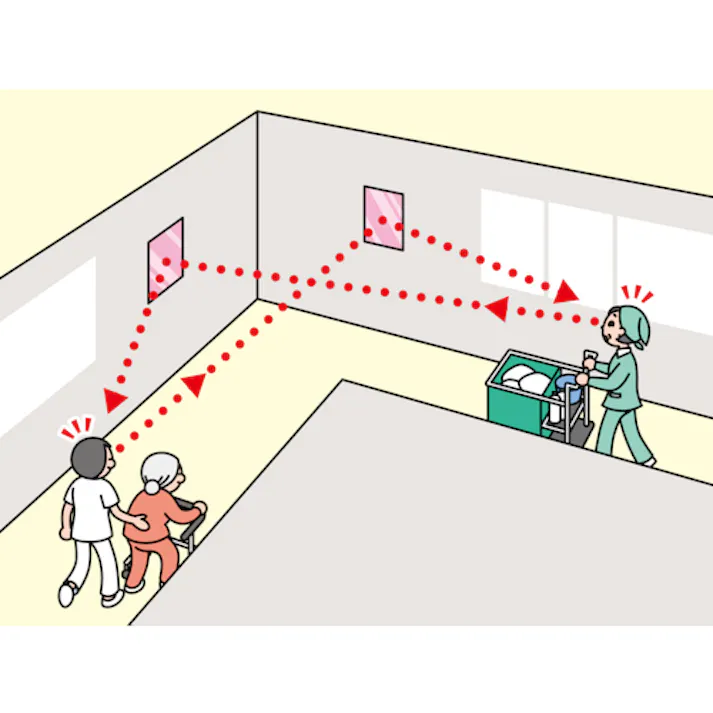 【CAINZ-DASH】コミー FFミラー通路<片側用> 325×485 FT33AM【別送品】