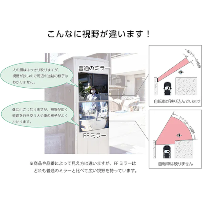 【CAINZ-DASH】コミー FFミラー車出口<ビス止めタイプ> 480×370 F48B【別送品】