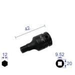 長堀工業 ヘキサゴンレンチソケット ショートタイプ 差込角9.52x対辺12mm 312C インパクト用ヘキサゴンソケット 長堀工業 ヘキサゴンレンチソケット ショートタイプ 差込角9.52x対辺12mm 312C インパクト用ヘキサゴンソケット