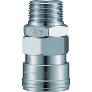 【CAINZ-DASH】長堀工業 クイックカップリング AL40型 鋼鉄製 メネジ取付用 CAL46SM【別送品】