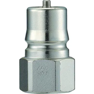 【CAINZ-DASH】長堀工業 クイックカップリング HP型 特殊鋼製 高圧タイプ オネジ取付用 両路開閉型 CHP02P【別送品】