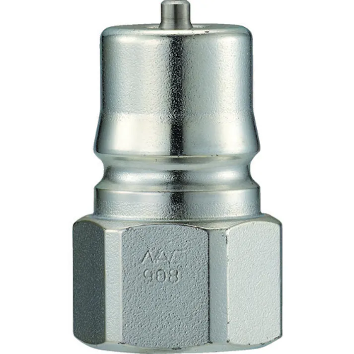 【CAINZ-DASH】長堀工業 クイックカップリング HP型 特殊鋼製 高圧タイプ オネジ取付用 両路開閉型 CHP02P【別送品】