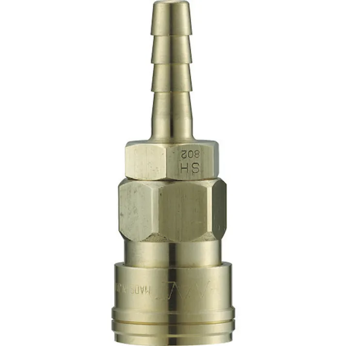 【CAINZ-DASH】長堀工業 クイックカップリング AL20型 真鍮製 ホース取付用ソケット 1/4 CAL22SH2【別送品】