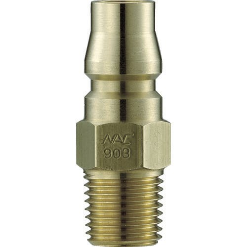 【CAINZ-DASH】長堀工業 クイックカップリング　ＡＬ２０型　真鍮製　メネジ取付用プラグ　Ｒｃ１／４ CAL22PM2【別送品】