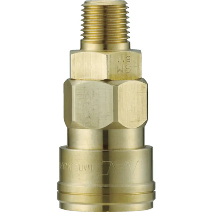 【CAINZ-DASH】長堀工業 クイックカップリング AL20型 真鍮製 メネジ取付用ソケット Rc1/2 CAL24SM2【別送品】