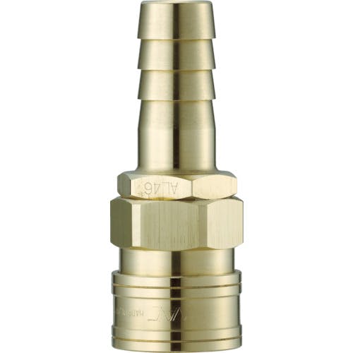 【CAINZ-DASH】長堀工業 クイックカップリング　ＡＬ４０型　真鍮製　ホース取付用ソケット　３／４ CAL46SH2【別送品】