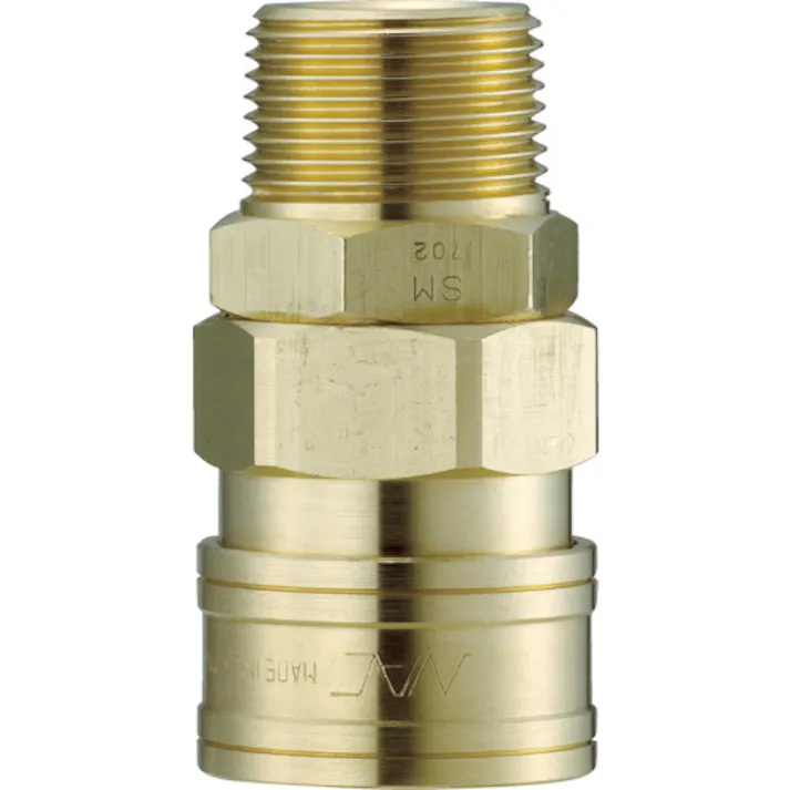 【CAINZ-DASH】長堀工業 クイックカップリング AL40型 真鍮製 メネジ取付用ソケット Rc3/4 CAL46SM2【別送品】