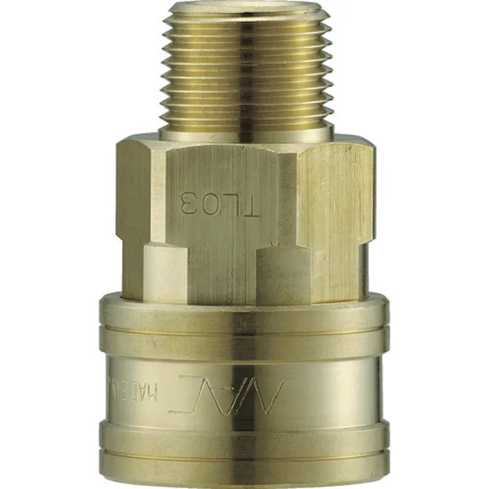 【CAINZ-DASH】長堀工業 クイックカップリング TL型 真鍮製 メネジ取付用ソケット Rc3/8 CTL03SM2【別送品】