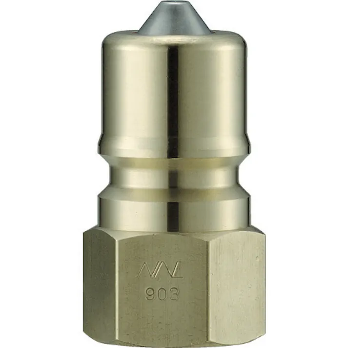 【CAINZ-DASH】長堀工業 クイックカップリング SPE型 真鍮製 大流量型 オネジ取付用 両路開閉型 CSPE03P2【別送品】