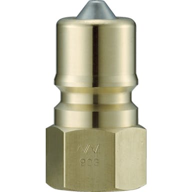 【CAINZ-DASH】長堀工業 クイックカップリング　ＳＰＥ型　真鍮製　大流量型　オネジ取付用　両路開閉型 CSPE04P2【別送品】