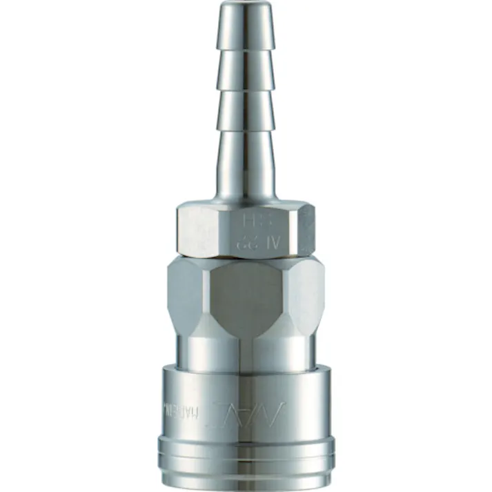 【CAINZ-DASH】長堀工業 クイックカップリング AL20型 ステンレス製 ホース取付用ソケット 1/2 CAL24SH3【別送品】