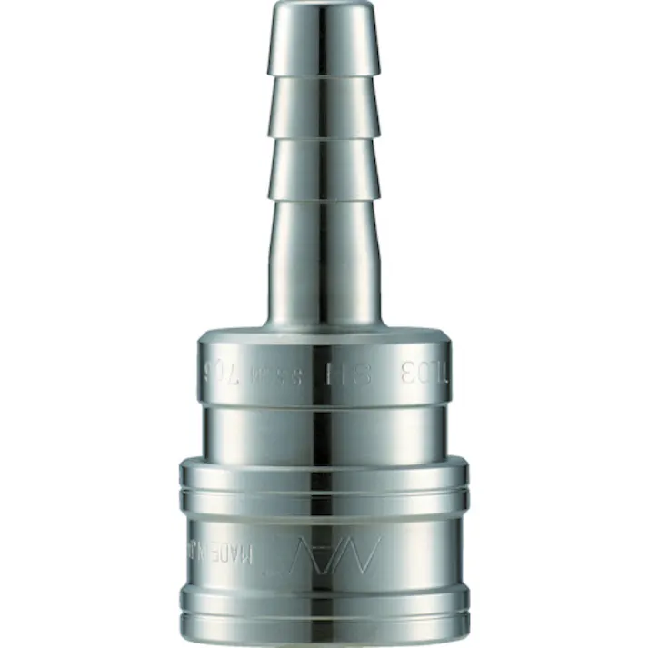 【CAINZ-DASH】長堀工業 クイックカップリング TL型 ステンレス製 ホース取付用ソケット 1/4 CTL02SH3【別送品】