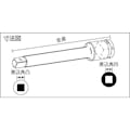 【CAINZ-DASH】長堀工業 エクステンションバー　差込角９．５２ｘ１５０Ｌ 315E【別送品】