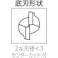 【CAINZ-DASH】ユニオンツール 超硬エンドミル スクエア φ2.5×刃長7.5 C-CES2025-0750【別送品】